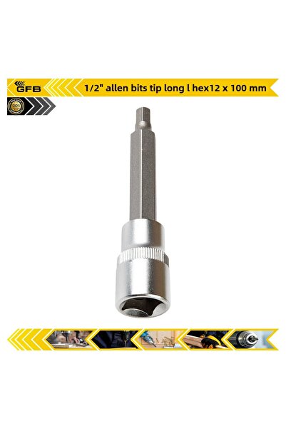 GFB 1/2 "ألين مفتاح ربط بت طويل |   عرافة 12 × 100 ملم