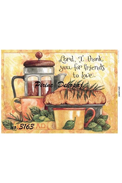 LİNEART ورق ديكوباج نحاسي - رقم: 3163، 29x42 سم