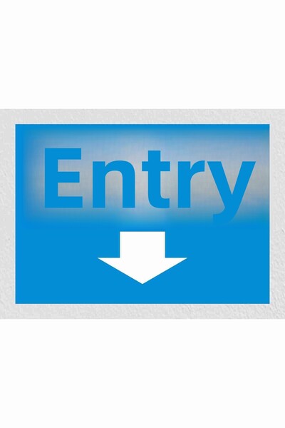 zafrakreklam لوح تسجيل سفلي للدخول 24 × 34 سم PVC (بولي كربونات)