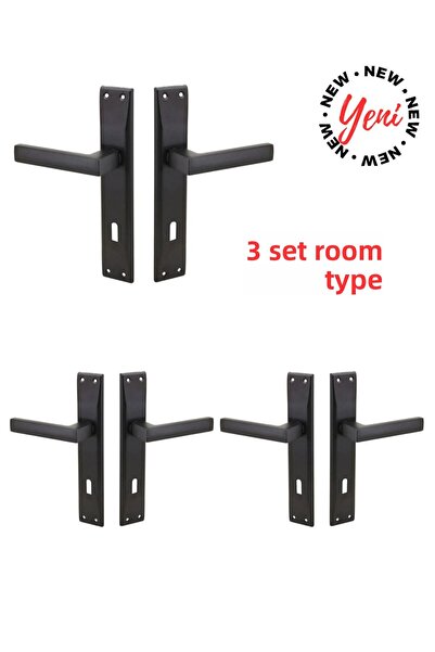 ARON (3 ΣΕΤ) ΑΝΤΙΣΚΩΡΙΑΚΟ ΛΑΒΗ ΠΟΡΤΑΣ ΤΥΠΟΥ ΔΩΜΑΤΙΟΥ ΜΕ ΚΑΘΡΕΦΤΗ ΜΑΥΡΟ ΜΑΤ ΑΛ...