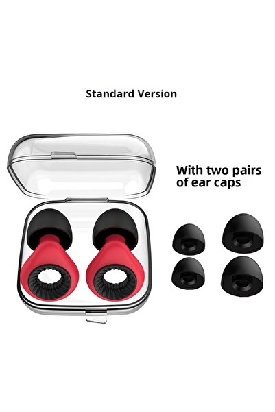 Choice أحمر-أسود-1 مجموعة سدادات أذن عازلة للصوت ومنع الضوضاء، منتجات تقليل ا...