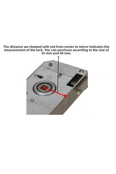 ARON Kale Kilit 169r WC 40mm Oval Mirror Extra Bearing Mortise (BATHROOM-WC) Door Lock