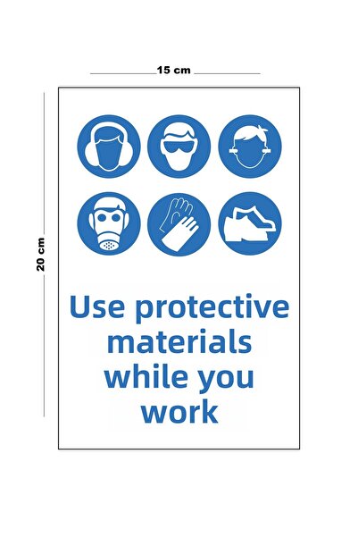 Lucena مادة معدنية واقية تستخدم أثناء العمل، لافتة تحويل تحذيرية مقاس 15 سم ×...