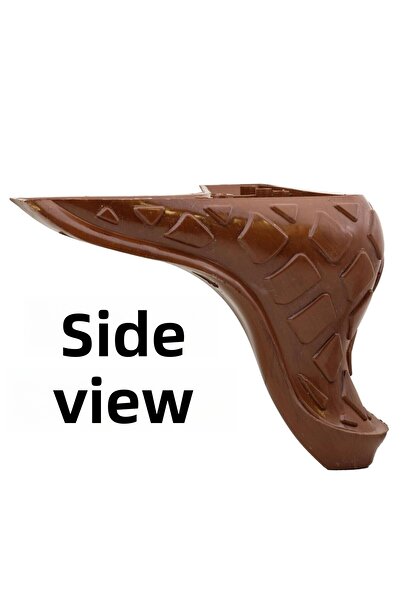 Badem10 (4 Pcs) Beach Furniture Sofa Seat Leg 12 cm Brown Wooden Patterned Legs