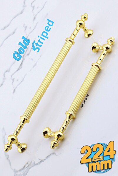 Badem10 Mâner metalic Fate Gold 224 mm- 22,4 cm Mobilier Bucătărie Sertar Dul...