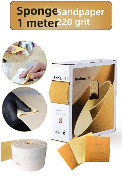 Badem10 الصنفرة الخشبية الإسفنج المطبخ الحمام طبق الإسفنج الشريط ورقة الإسفنج...