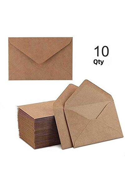 Hsn ظرف دعوة ظرف كرافت 10 قطع 12×18 سم