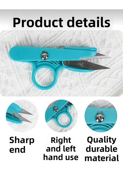 lawrenceshop Sharp Tip Thread Scissors Multipurpose Thread Cleaning Buttonhole Opener Practical Sewing Embroidery Removal Tool Tailor
