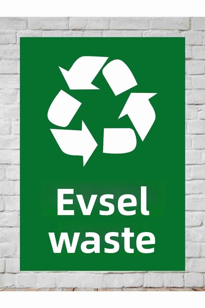 zafrakreklam Local Waste Sign Board 24X34 cm Pvc Zafaracvertising
