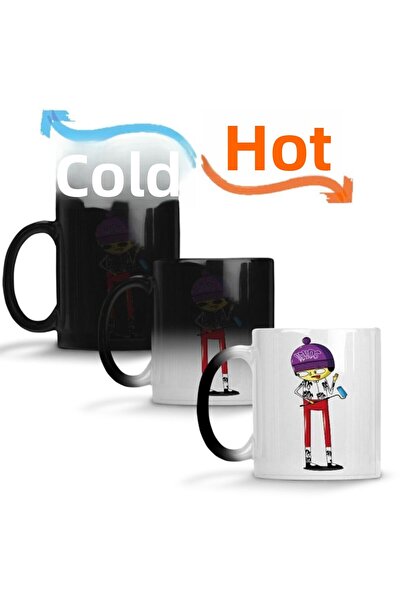 Baskı Dükkanı كوب بيكوس آرتي أوربانا جوجا تينتا 2 كوب سحري من البورسلين