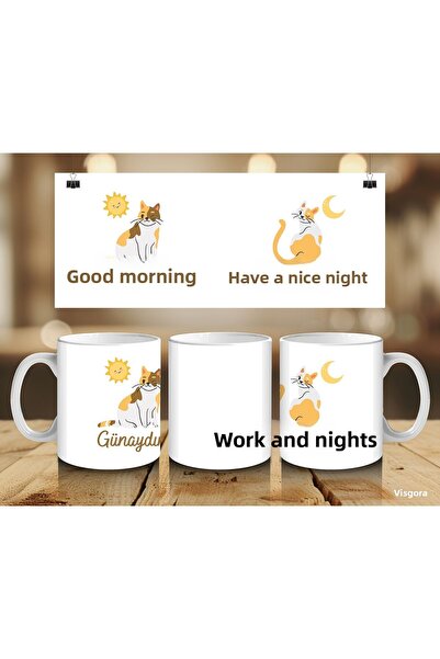 visdora Good Morning Good Night Printed Mug