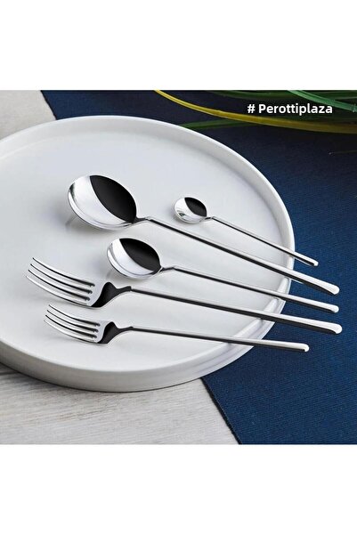 Perotti Moreno 6-Person 30 Piece Spoon Set - Silver 14569