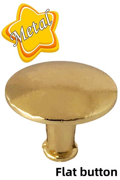 GLASWEN Buton plat, mâner auriu, mâner pentru mobilă, mâner pentru sertar, mâner pentru ușă dulap, mâner metalic, accesorii cu șuruburi