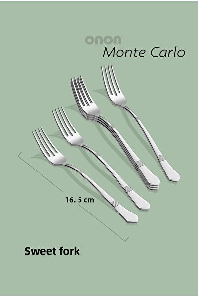 on-on 18/10 Montecarlo Sweet 6-Piece Fork