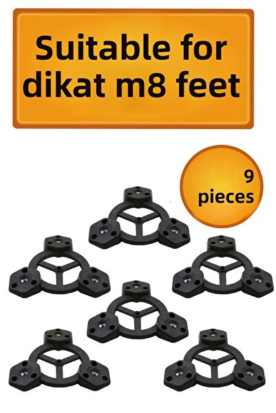 NUBLADO Bro 6 buc. Suport de conectare pentru masă triplă în unghi Zigon Puf ...