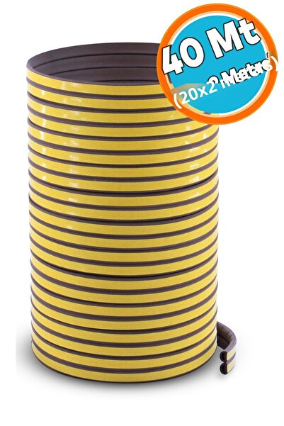 NZB شريط لاصق لنوافذ الباب باللون البني، عزل بارد 20 × 2 = 40 طن متري