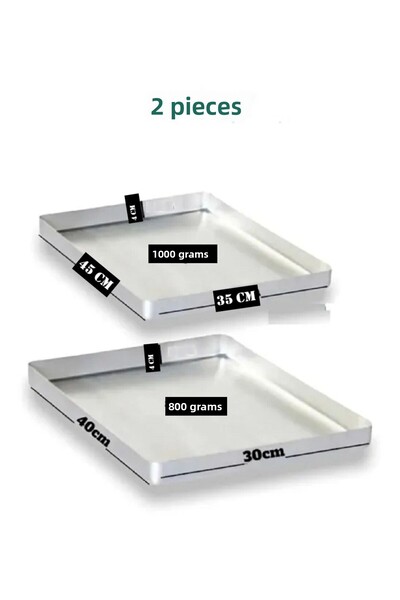 Yıldız çelik Aluminum 2-piece Baklava Dumpling Oven Tray 45x35 & 30x40 cm