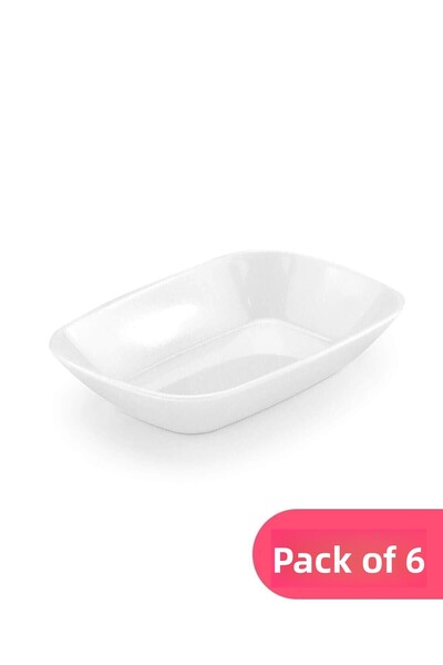 Tria Melamine Corner Boat 6 Pack 14x10 Cm