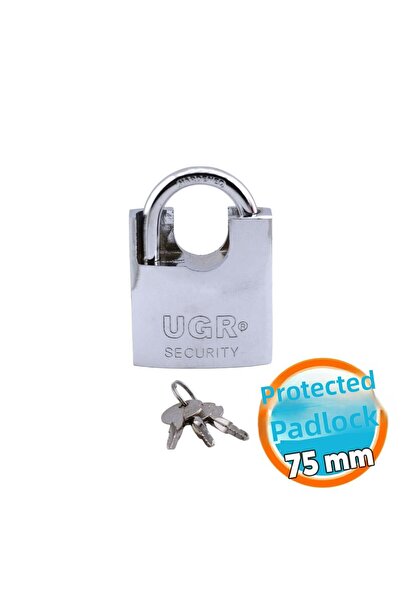 NZB قفل مقاوم للسرقة، قفل فولاذي، باب جراج، أمان 75 مم مع 3 مفاتيح