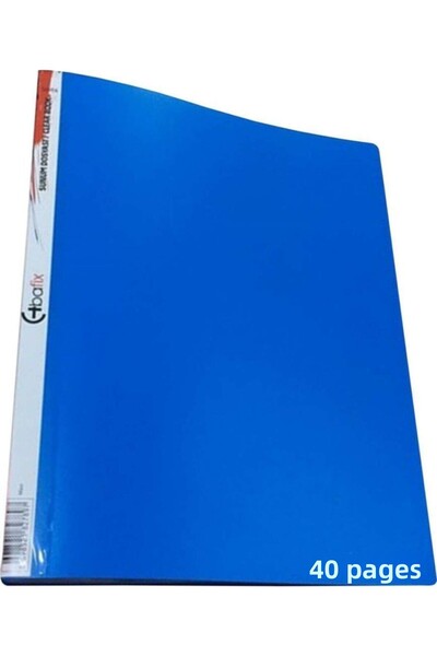 Bafix كتالوج عرض ملف 40 قطعة A4 ملف عرض أزرق