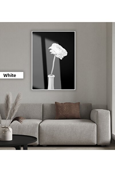 Harikabirev HARİKABİREV | MODELL DE TRANDAFIR BOHEMĂ NEGRU&ALB ÎN VASE | TABL...