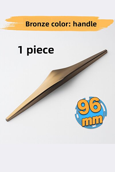 Badem10 مقبض معدني برونزي من أوليفين 96 ملم - 9.6 سم لمقبض أدراج الأثاث وخزان...