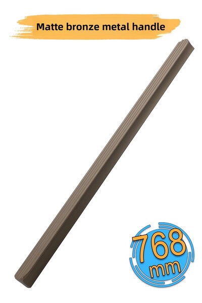 Badem10 Dombay Lux Pull Handle Bronz mat 768 mm 76,8 cm Sertar metalic Mâner dulap oglindă glisantă