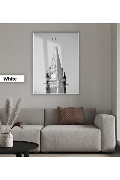 Harikabirev HARIKABIREV | MODEL 02 TURNUL BIG BEN ÎN NEGRU ȘI ALB | TABLOU DI...