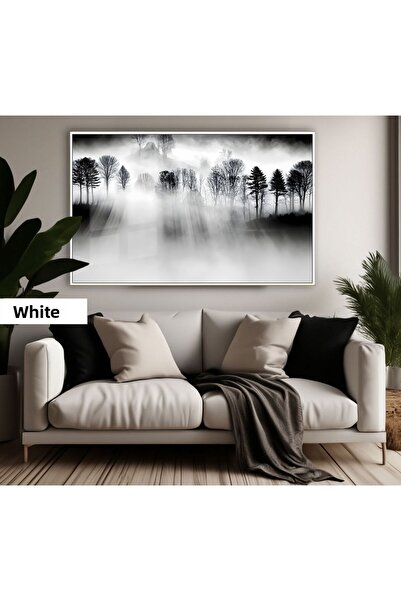 Harikabirev HARİKABİREV | MODEL DE PĂDURE FUMURĂ DE CULOARE ALB-NEGRU | TABLO...