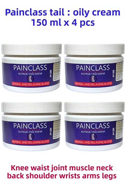 ULFİSU COSMETİCO Painclass Tail Oil Massage Cream 150 ml 4 Pcs - Tail Oil Cre...