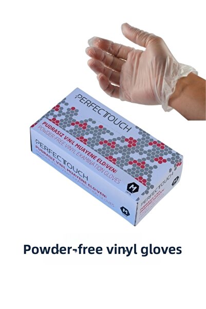 PERFECTOUCH Powder-Free Vinyl Examination Edliveni Size m 1 Pack of 100