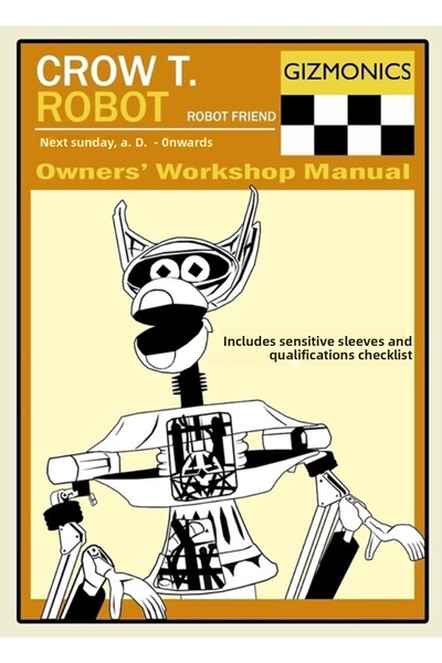 Universal Crow T. Robot Manual de instrucțiuni Tablou Poster din lemn Decorativ