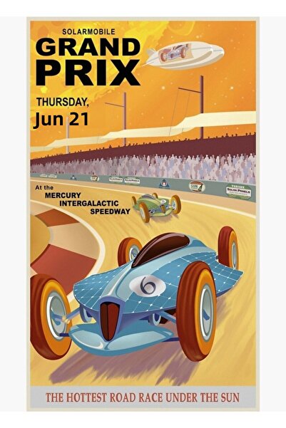 Universal Poster de călătorie cu mercur, tablou decorativ din lemn