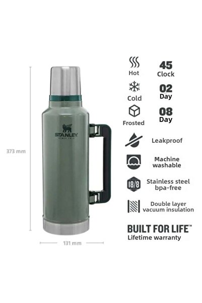 Stanley Classic Legendary Thermos 1.9L Flask Green