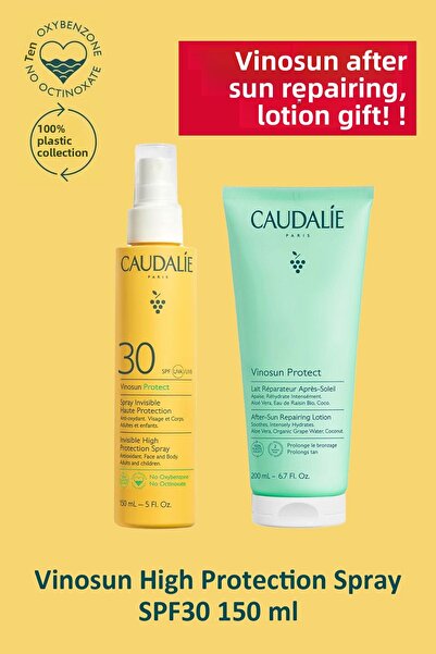 Caudalie High Protection Spray Spf30 150 ml + Caudalie Vinosun after Sun Repa...
