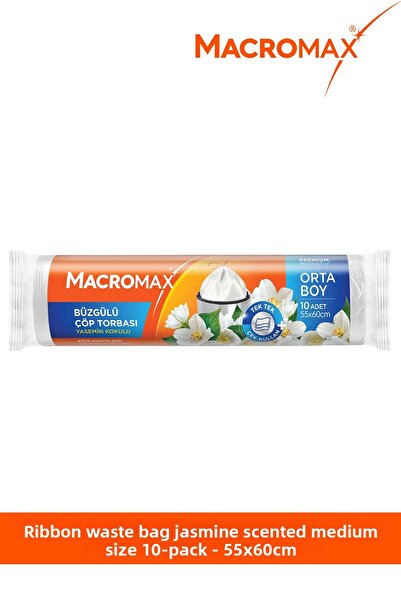 MACRO MAX Gathered Jasmine Garbage Bag Medium Size 10 Pcs