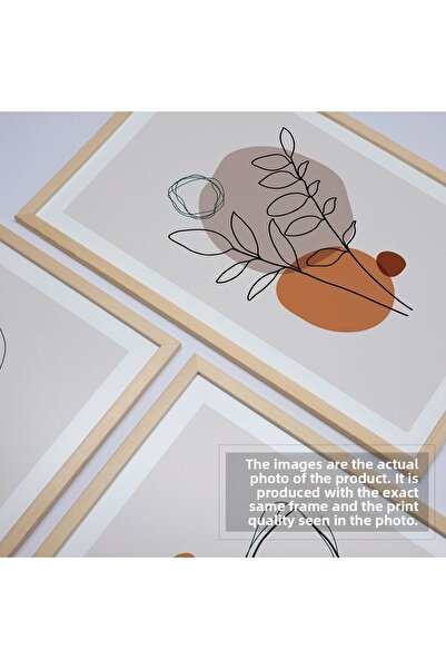 HOMEPACK Natural Wooden Framed 3-Piece Painting Set Hpn011