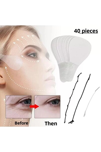 ROWENAROSE 40 Pieces Drawstring Face-eyebrow-eye-neck Stretching Tape Drawstring Body Lift Tapes