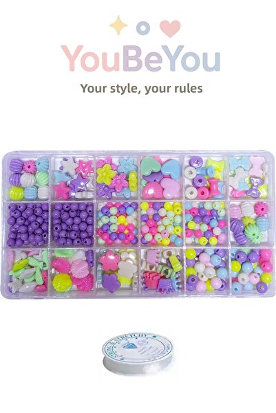 uniquehobby مجموعة هوايات صنع المجوهرات للأطفال - اصنعها بنفسك - صنع الأساور والقلائد للأطفال بألوان ناعمة