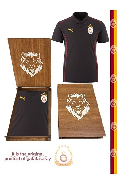 Galatasaray Original Puma a Team Training 5 Star Polo T-Shirt Gift Lion Woode...
