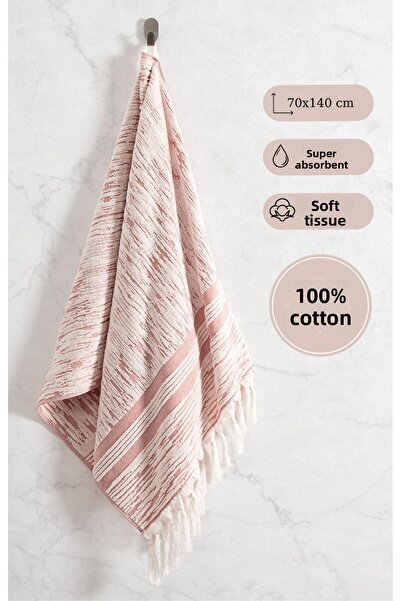 Karna Home Cotton Single Towel Jacquard Carnation Premium Stella 70X140Cm