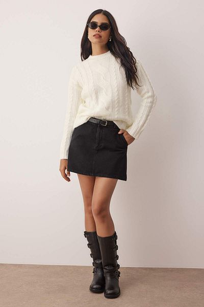 Trendyol Collection Ecru Soft Textured Hair Knitted Sweater Twoaw26Kz00184