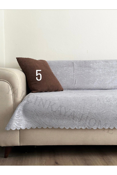 YALÇINKAYA HOME Desenli ,Kadife , Süngerli Kaymaz Taban Koltuk - Çekyat Örtüs...