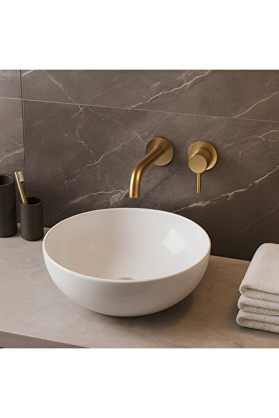 Turavit Toledo Çanak Lavabo Batarya Deliksiz 40 Cm TLD0709