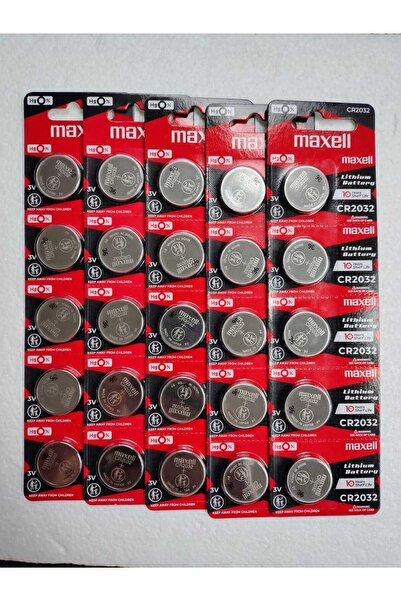 Maxell بطارية ليثيوم CR2032، 3 فولت، 25 قطعة من البطاريات في العبوة
