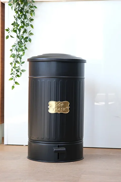Yıldıray Metal Kitchen Bathroom 30Liter Trash Can with Metal Pedal