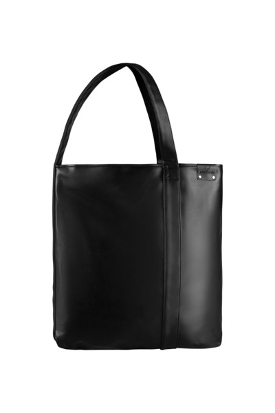 Nordbron 6.6 Liter Black Leather Shoulder Bag for Women - Casual Hasle with Thick Straps and Pockets