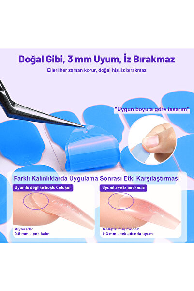 Takma Takma 300 Adet Çift Taraflı Tak Çıkar Yapıştırma Bantı