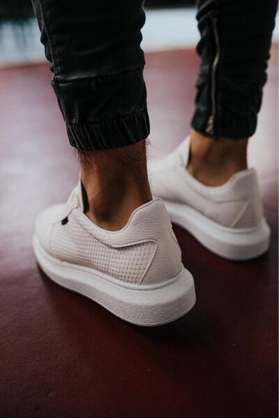 Knack 042 Model High Sole White Casual Shoes