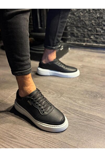 Knack Casual Shoe 222 Μαύρο (Λευκή σόλα)